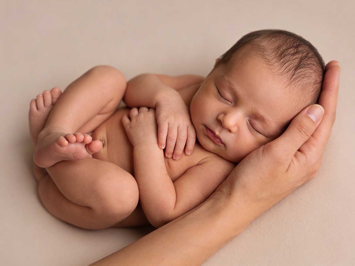 Poses seguras para recién nacido con apoyo adecuado de la cabeza y el cuerpo